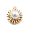 ABS Plastic Imitation Pearl Pendants STAS-R155-052A-G-1
