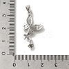 Rack Plating Brass Micro Pave Clear Cubic Zirconia Pendant KK-H485-34P-3