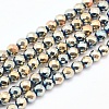 Electroplate Non-magnetic Synthetic Hematite Beads Strands G-L486-E-19-1