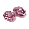 Paillette Cloth Felt Fabric Alligator Hair Clip OHAR-R100-02D-4