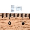 2-Hole Transparent Glass Seed Beads SEED-S023-30B-29-3