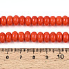 Opaque Solid Color Glass Beads Strands X-GLAA-ZX008-8mm-18M-4