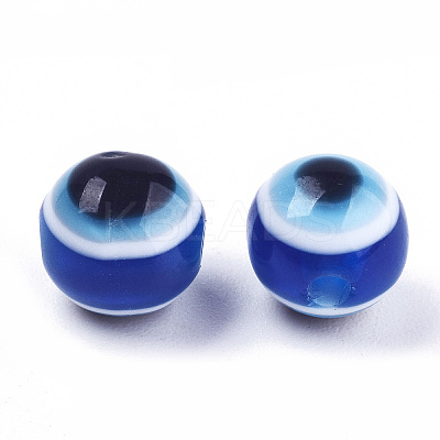 Evil Eye Resin Beads RESI-R140-8mm-01-1
