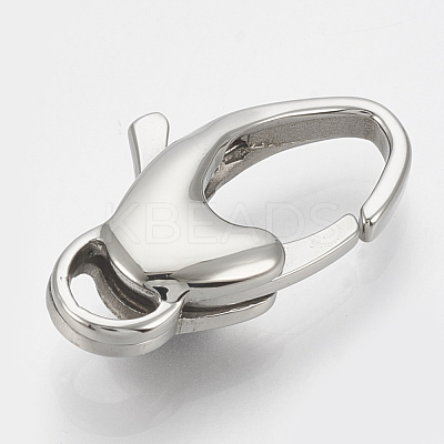 Tarnish Resistant 304 Stainless Steel Lobster Claw Clasps STAS-T033-19-1