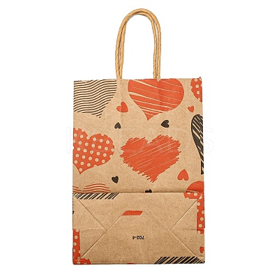 Valentine's Day Rectangle Paper Gift Bags LS-ABAG-C006-01A-1