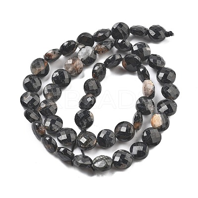 Natural Black Tourmaline Beads Strands G-C179-A23-03-1