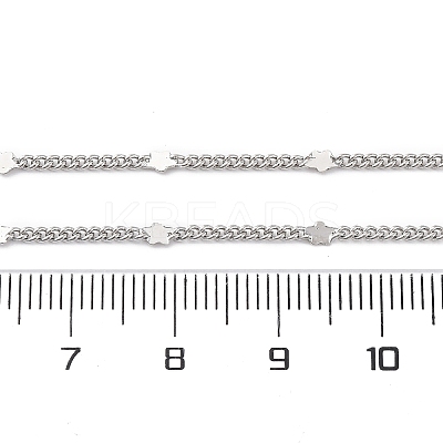 Brass Curb Chains Necklaces for Women NJEW-D302-09P-1