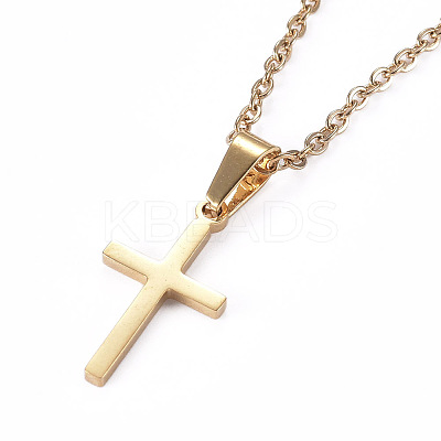 304 Stainless Steel Pendant Necklaces LS-NJEW-I237-03G-1
