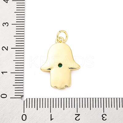 Brass Micro Pave Cubic Zirconia Pendants KK-D325-50G-1