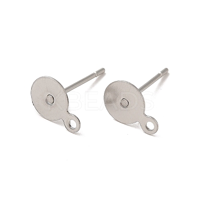 Tarnish Resistant 304 Stainless Steel Stud Earring Findings STAS-E025-1-1