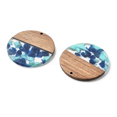 Resin and Walnut Pendants FIND-R051-05A-1