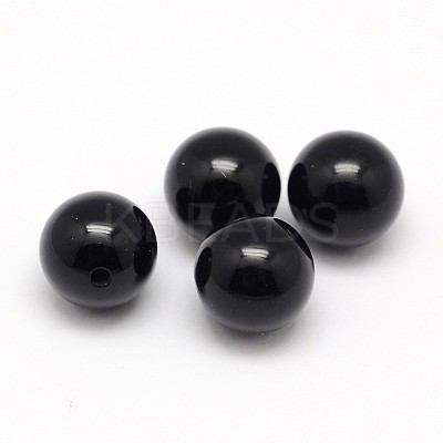Natural Black Onyx Beads X-G-D708-6mm-1