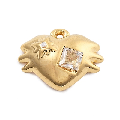 304 Stainless Steel Crystal Rhinestone Pendants STAS-R155-068G-1