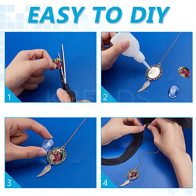 2Pcs 2 Styles Wing Alloy Pendant Decorations with Oval Tray HJEW-GA00049-02-1