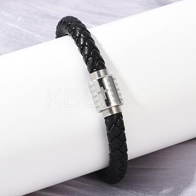 Braided Microfiber Leather Cord Bracelets BJEW-D304-13P-02-1