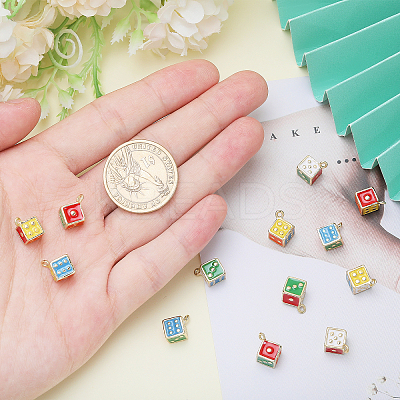 16Pcs Alloy Enamel Charms FIND-GL0001-84-1