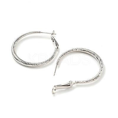 Twisted Big Ring Huggie Hoop Earrings for Girl Women KK-C224-05P-01-1