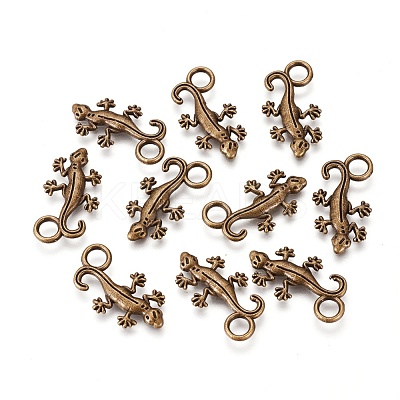 Tibetan Style Alloy Pendants TIBEP-21055-AB-FF-1