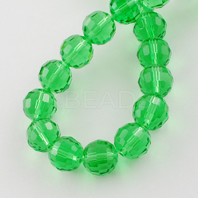 Transparent Glass Bead Strands GLAA-R095-12mm-M-1