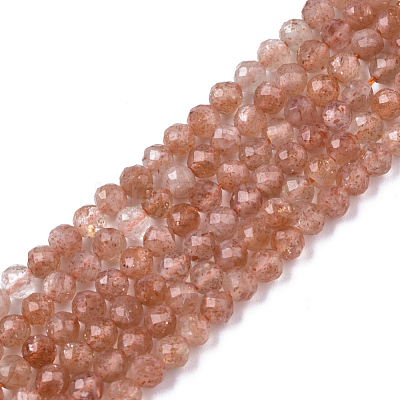 Natural Sunstone Beads Strands G-N328-002B-1