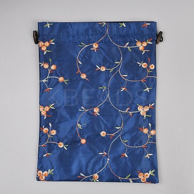 Embroidery Flower Burlap Packing Pouches Drawstring Bags ABAG-WH0048-39B-1