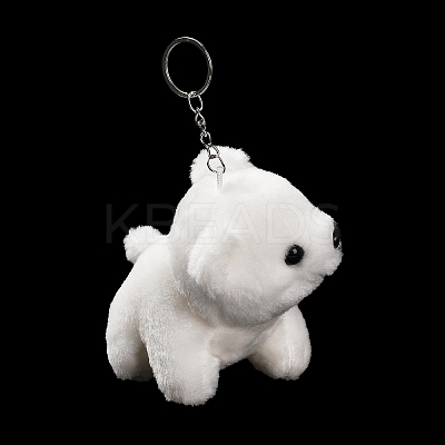 Cartoon PP Cotton Plush Simulation Soft Stuffed Animal Toy Bear Pendants Decorations HJEW-K043-10-1