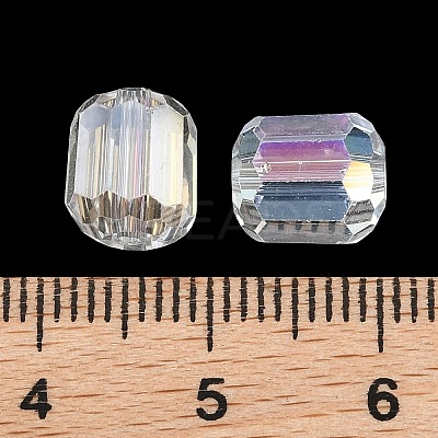 Electroplate Column Glass Beads EGLA-A043-02-AB12-1