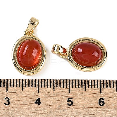 Natural Carnelian(Dyed & Heated) Pendants KK-P283-45G-1
