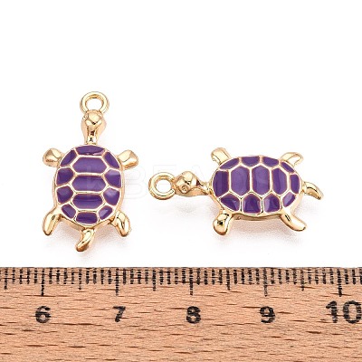 Alloy Enamel Pendants PALLOY-T092-26G-05-1