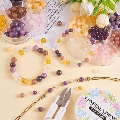 280Pcs 7 Style Gemstone Beads G-SZ0001-97B-1