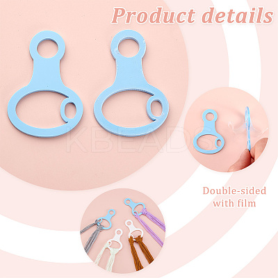 30Pcs 2 Colors Acrylic Spool Floss Bobbins FIND-PH0018-39B-1