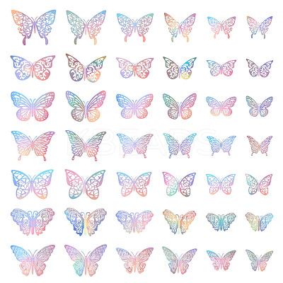 7 Bags 7 Styles Paper Wall Stickers DIY-TA0013-20-1
