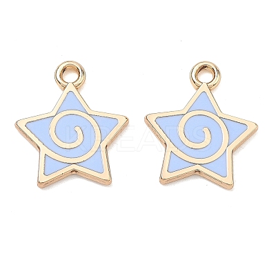 Alloy Enamel Pendants ENAM-G235-15G-03-1