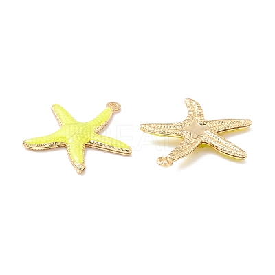 Rack Plating Brass Enamel  Pendants KK-B053-11G-1