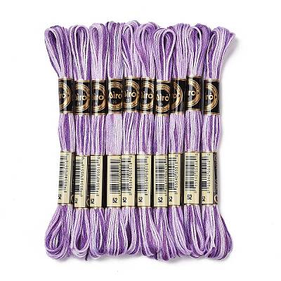 10 Skeins 6-Ply Polyester Embroidery Floss OCOR-K006-A34-1