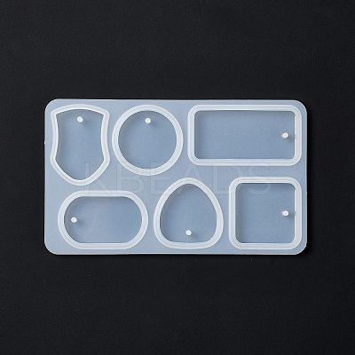 DIY Shield & Geometric Shape Pendant Silicone Molds DIY-G067-06A-1