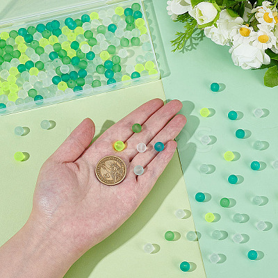 5 Colors Transparent Glass Beads Sets FGLA-PH0001-11B-02-1
