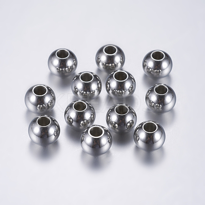 Tarnish Resistant 202 Stainless Steel Beads STAS-L198-14P-1