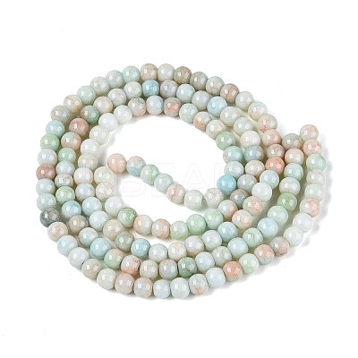 Ombre Effect Opaque Crackle Glass Beads Strands GLAA-Q106-01A-A06-1