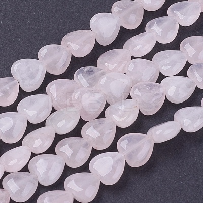 Girlfriend Valentines Day Ideas Natural Rose Quartz Bead Strands G-R190-20mm-18-1