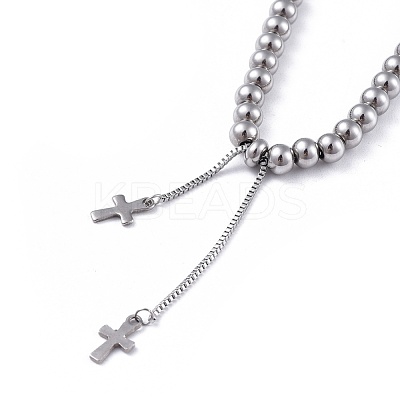 Tarnish Resistant Adjustable 304 Stainless Steel Slider Bracelets BJEW-JB04545-01-1