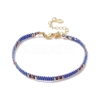 Handmade Japanese Seed Baided Beaded Bracelet for Women BJEW-MZ00019-02-1