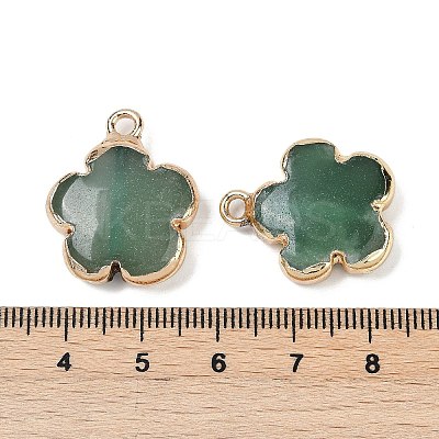 Natural Green Aventurine Pendants G-P566-01G-09-1