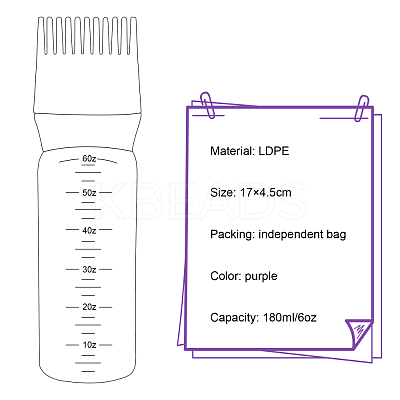Hair Dye Empty Bottle Applicator MRMJ-WH0056-23B-1
