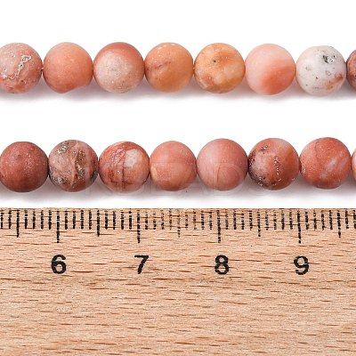 Natural Pink Aventurine Beads Strands LS-G-G716-01-6mm-1
