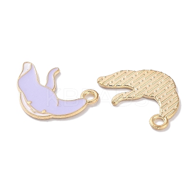 Alloy Enamel Pendants ENAM-O001-08R-G-1