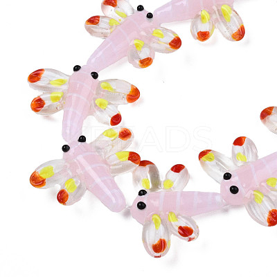 Autumn Theme Handmade Lampwork Beads Strands LAMP-Q031-017F-1
