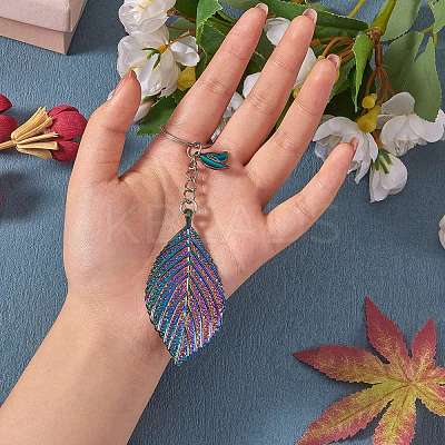 20Pcs 10 Style Rainbow Color Alloy Pendants PALLOY-SZ0001-31-1