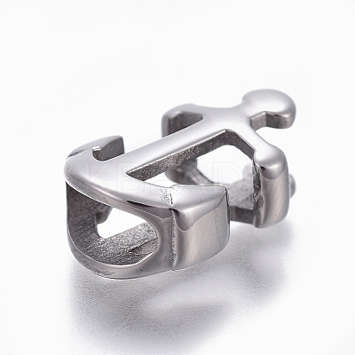 Non-Tarnish 304 Stainless Steel Slide Charms/Slider Beads LS-STAS-E472-01P-1