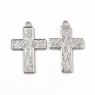 Non-Tarnish 304 Stainless Steel Pendants STAS-F290-14P-1
